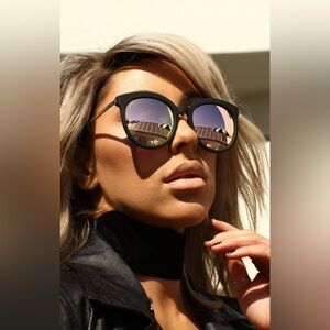 Quay x Chrisspy Jet Lag Sunglasses in Rose